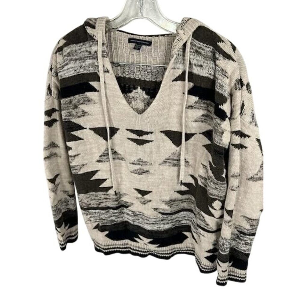 American Eagle‎ Outfitters Hooded Southwest Pattern Sweater S aztec